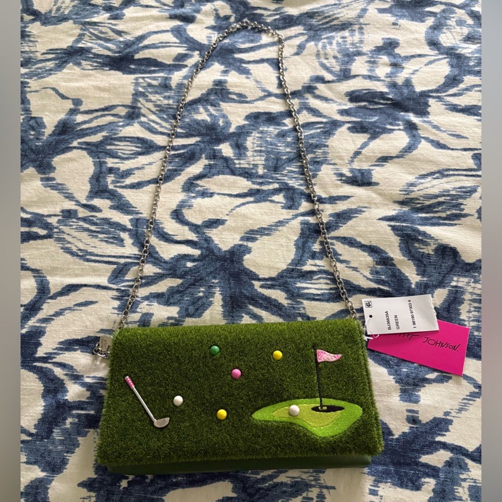 Betsy Johnson Golf themed crossbody